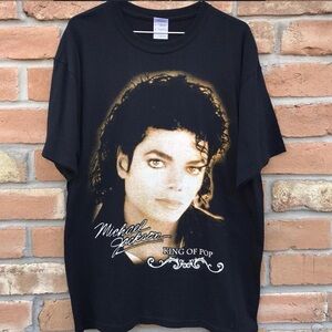 Y2K Black Michael Jackson TRIBUTE Graphic Tee